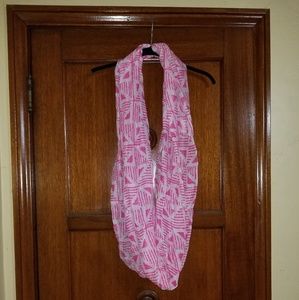 Pink and white Scraf